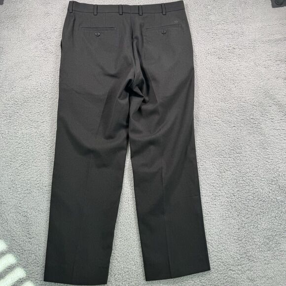 Peter Millar Pants Mens 35x29 Black Golf Dress Flat Front Crown Sport Casual - Picture 8 of 11
